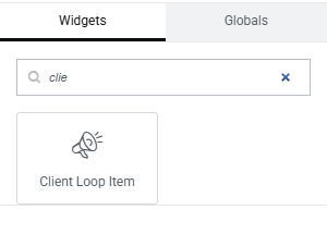 Client Loop Item Widget