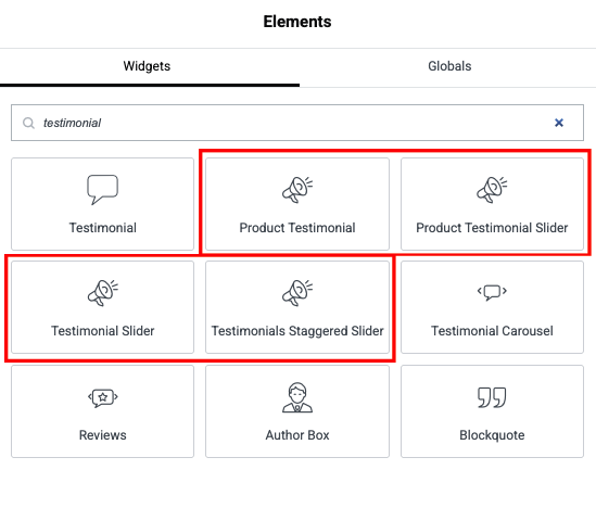 Testimonial Widget
