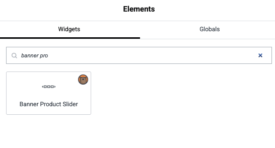 Banner Product Slider Widget