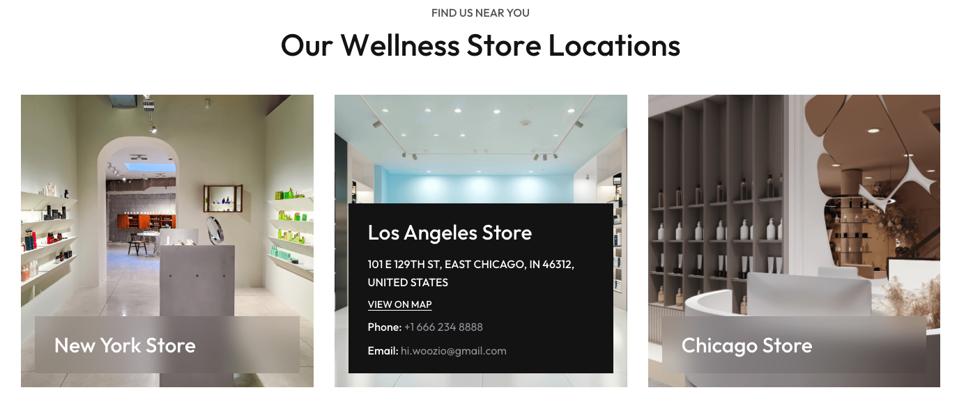 Store Locations Slider Example
