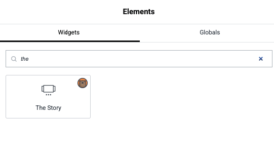 The Story Widget