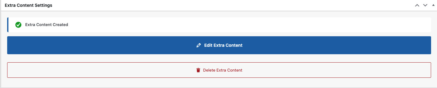 Extra Content Settings