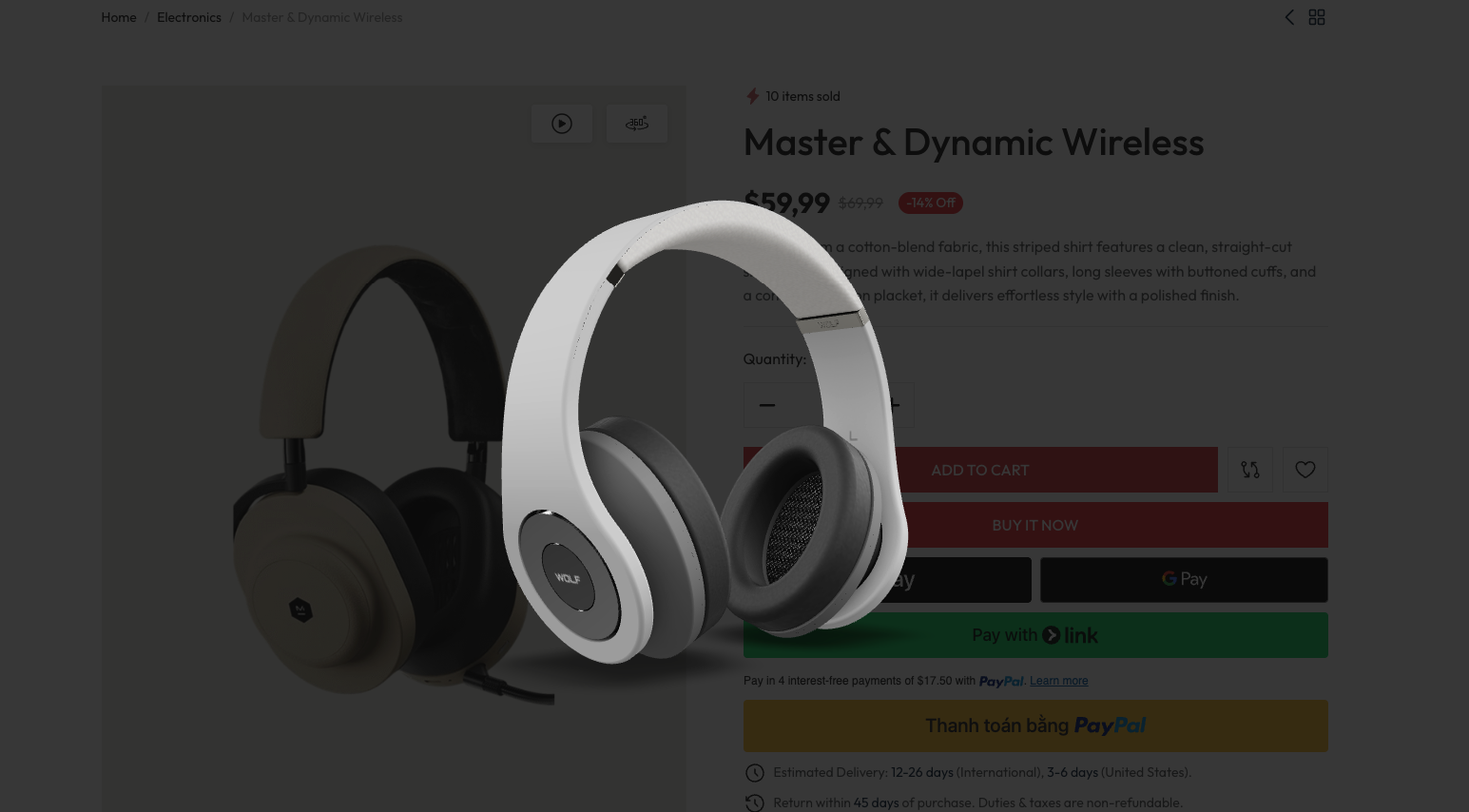 Product 360° Viewer Modal